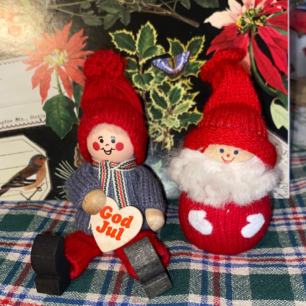 Vintage Ljungstroms  Sweden folk Art handmade Christmas